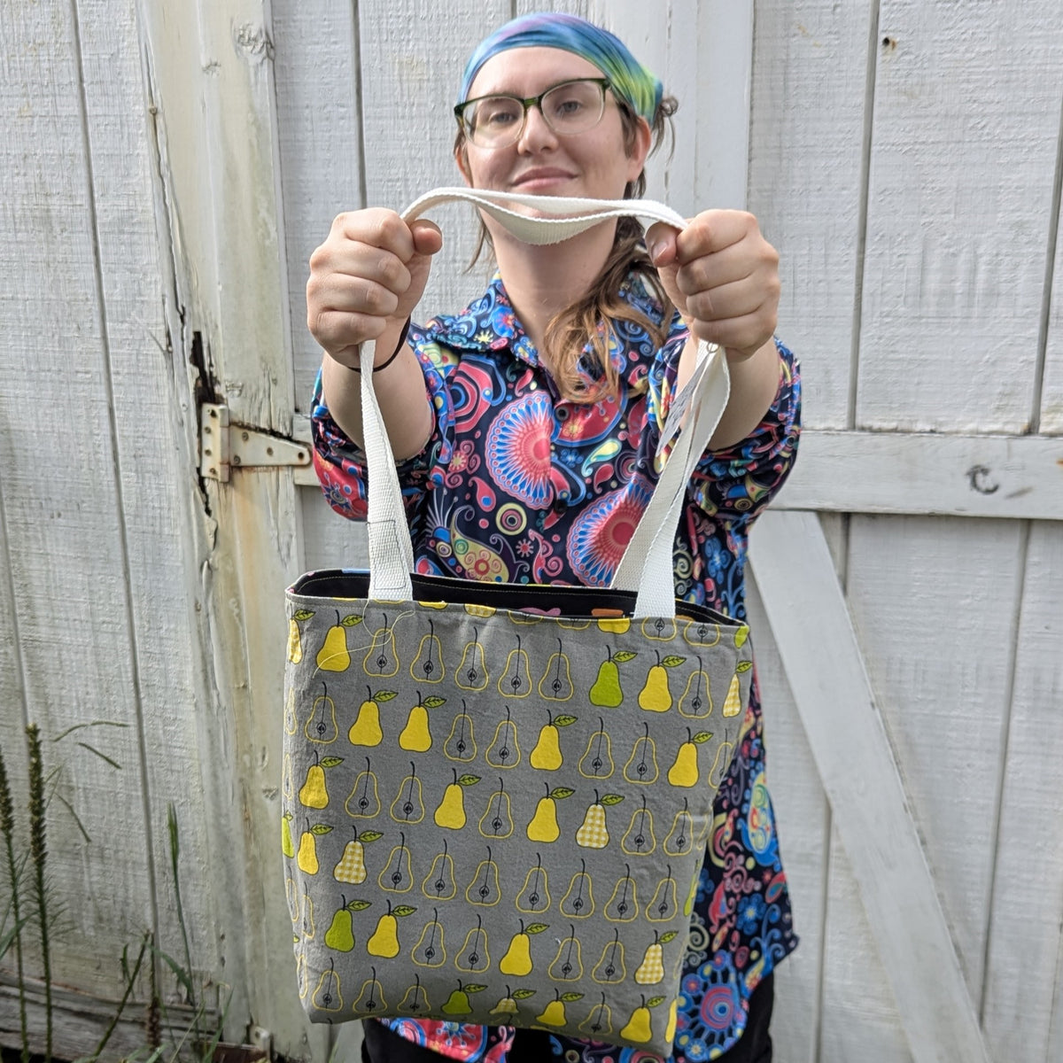Pride Reversible Tote Bags Love is Love and Pears