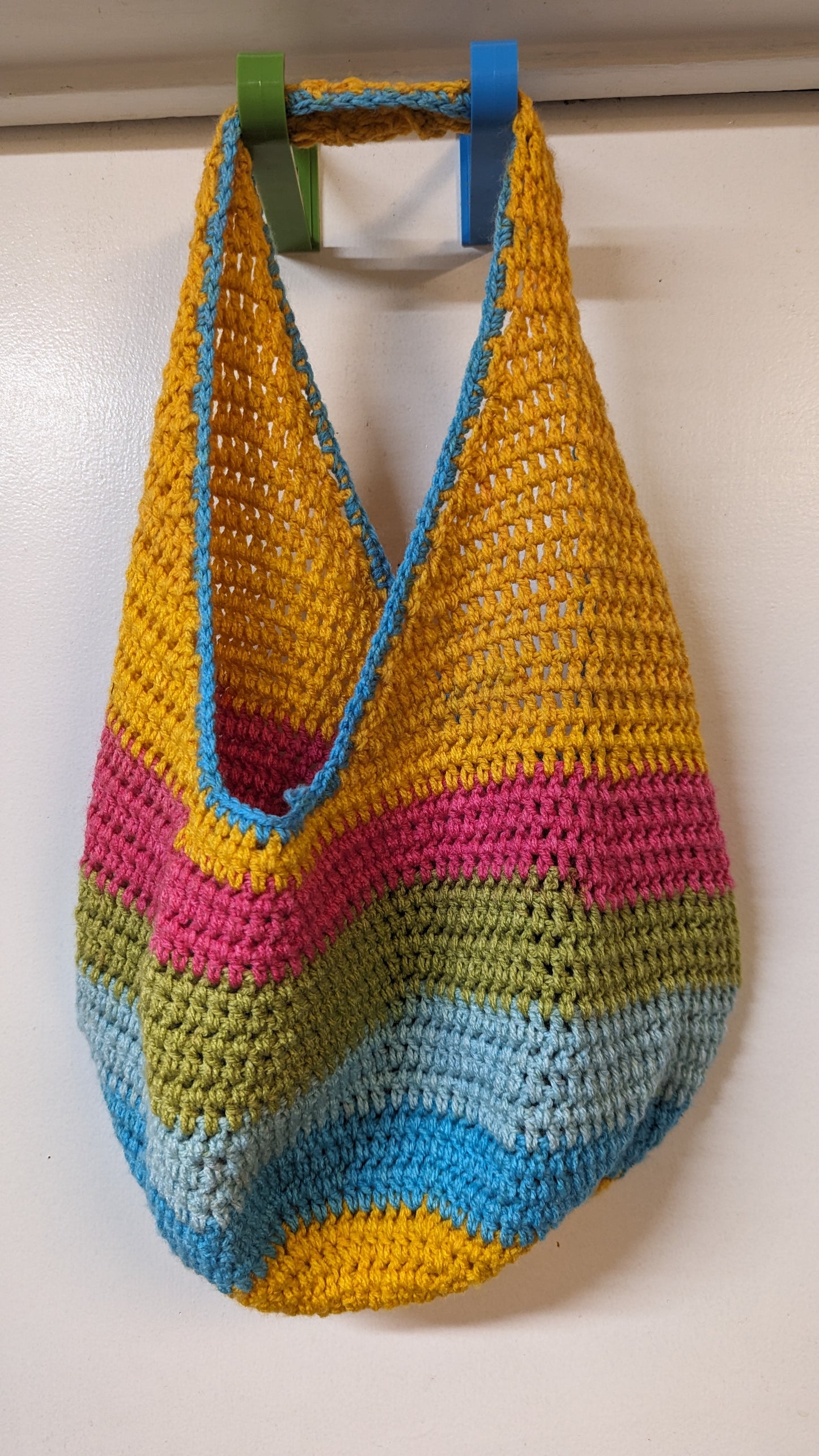 Yellow Sandwich Hand-crochet Market Bags (Medium)
