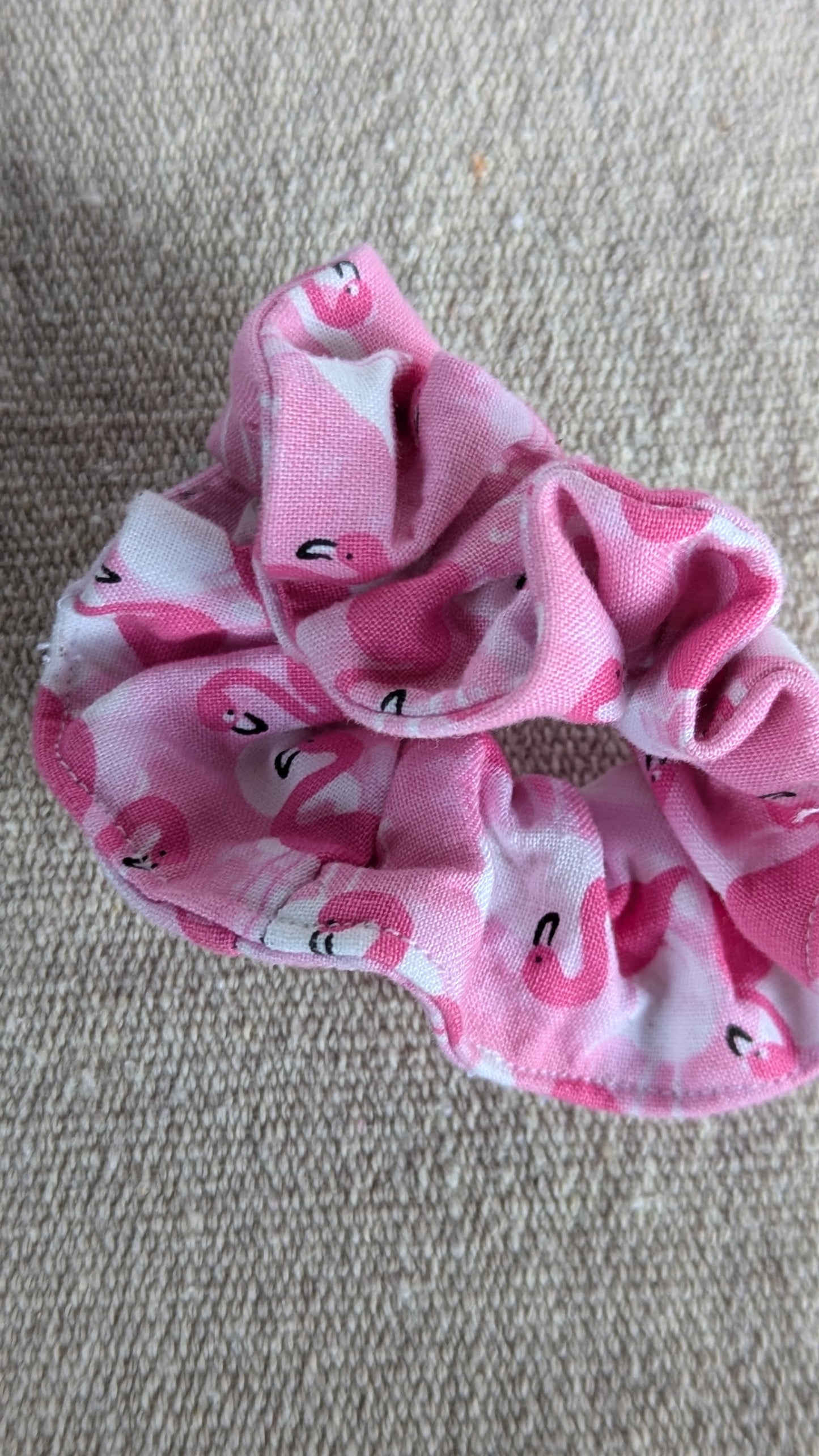 Scrunchie in Pink Flamingos