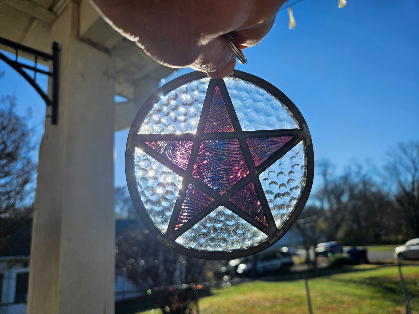 Pentacle suncatcher