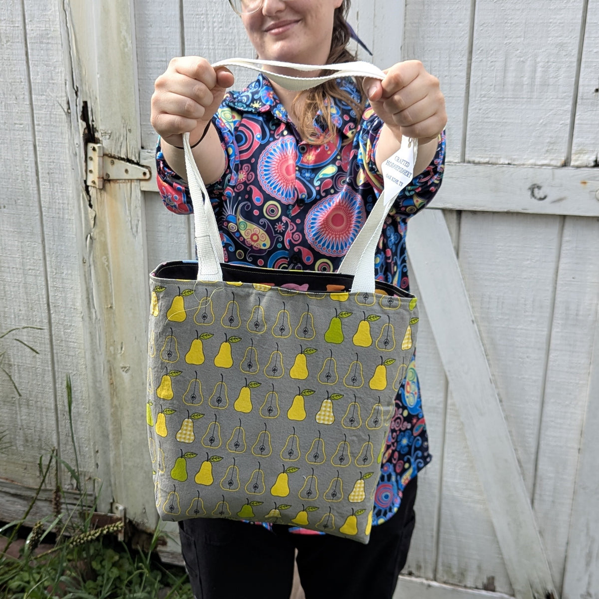 Pride Reversible Tote Bags Love is Love and Pears
