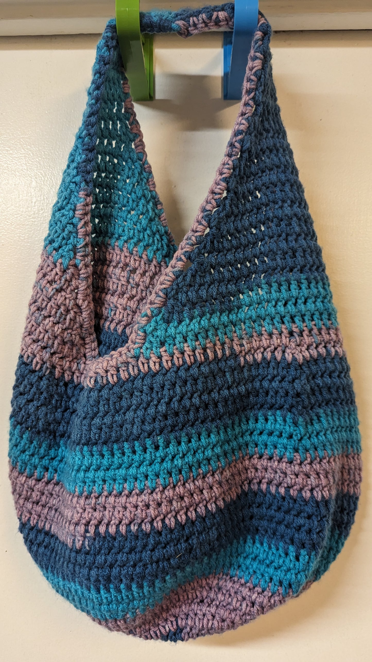 Purple Sandwich Hand-crochet Market Bag (Large)