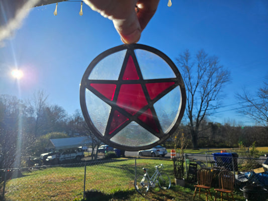 Pentacle suncatcher