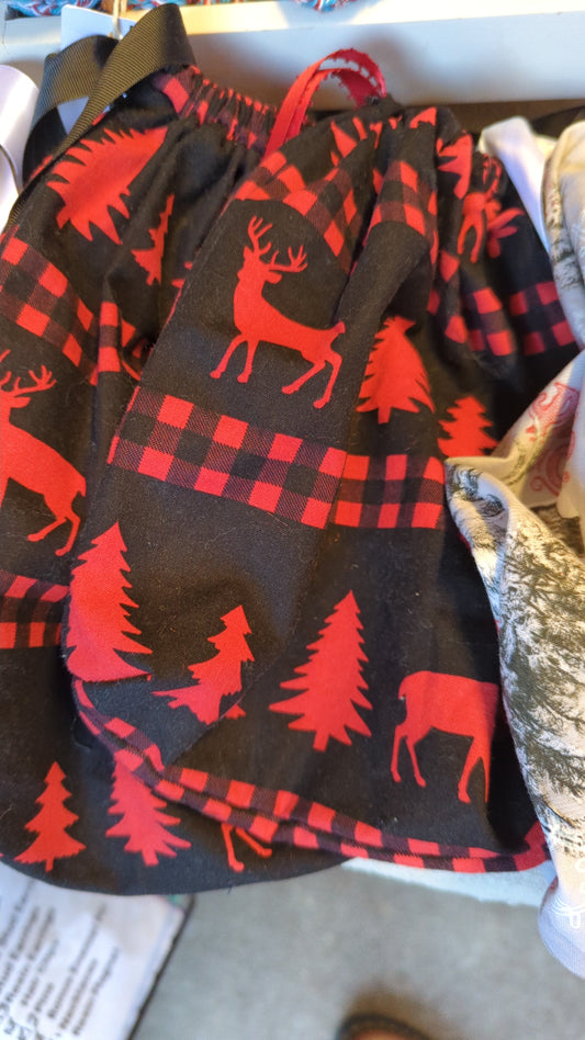 Fabric holiday gift bags