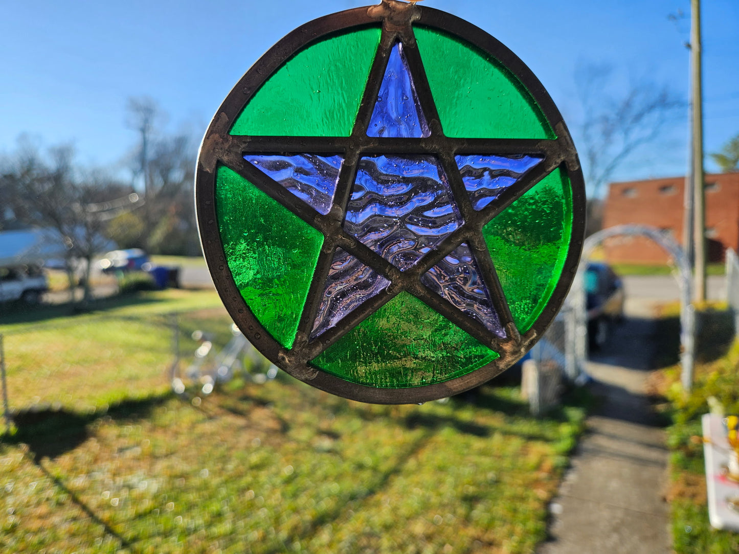 Pentacle suncatcher